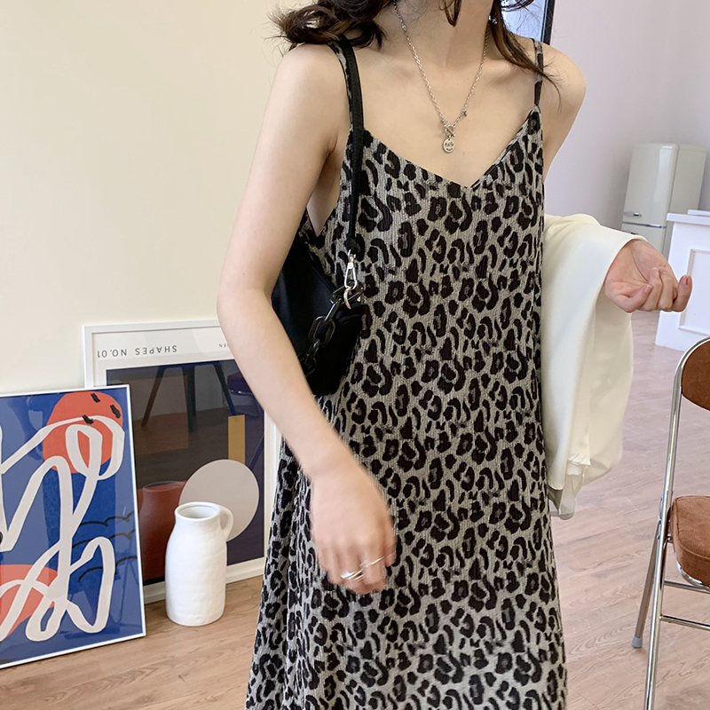 Đầm Hai Dây Họa Tiết Da Báo Gợi Cảm Cho Nữ | BigBuy360 - bigbuy360.vn