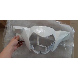 Ốp đầu trước (Nắp trước tay lái) Sirius Fi trắng
