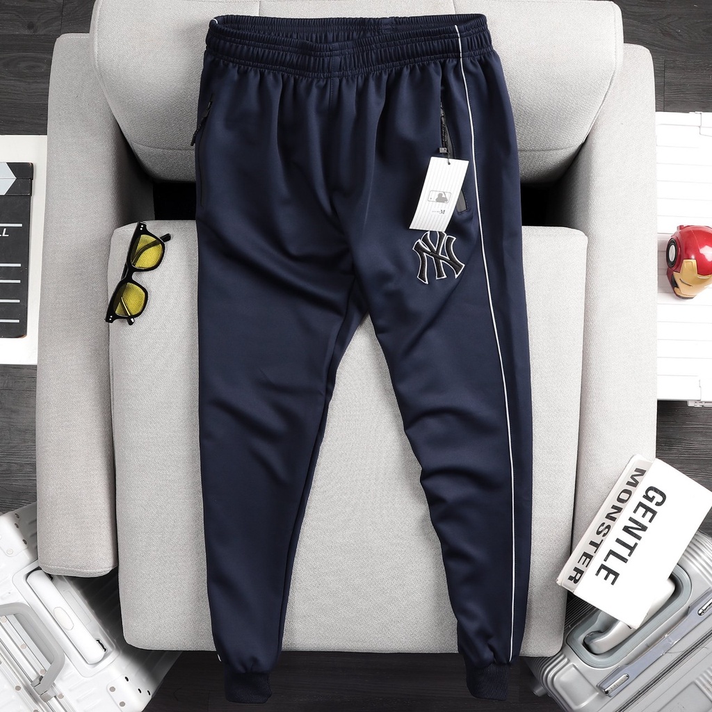 Quần thể thao nam, quần jogger nam FREESHIP  vải poly 2 da cao cấp, dây kéo chống thấm