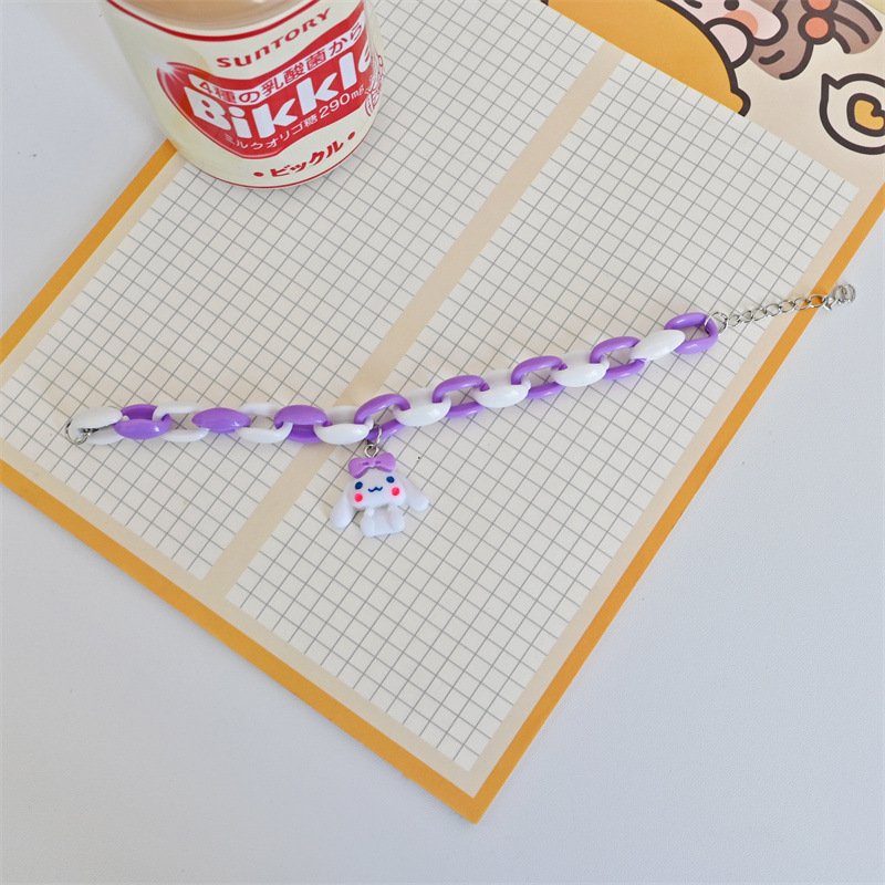 Lắc Tay Charm Thỏ Trắng Cinnamoroll phụ kiện vòng thời trang xinh xắn dễ thương