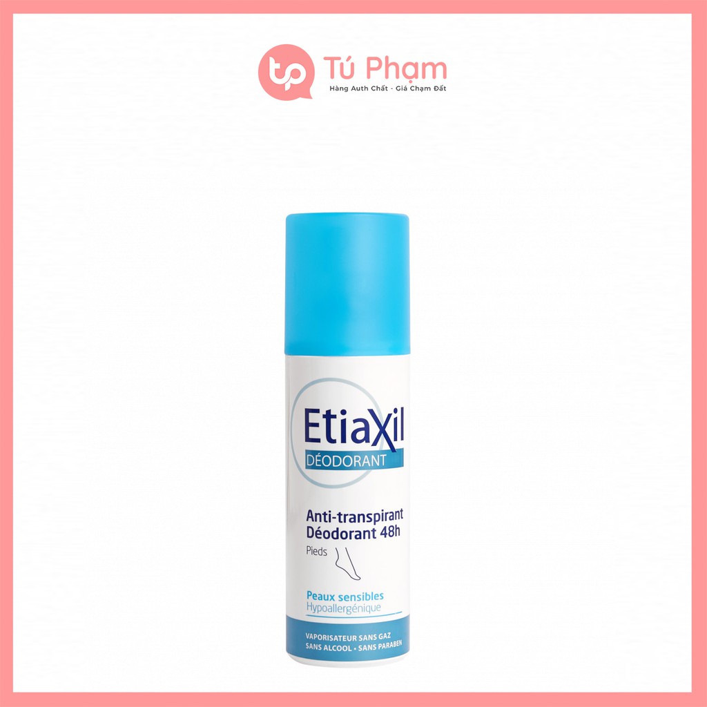 Xịt Khử Mùi Mồ Hôi Chân Etiaxil Deodorant Anti-Transpirant 48h Pieds 100ml