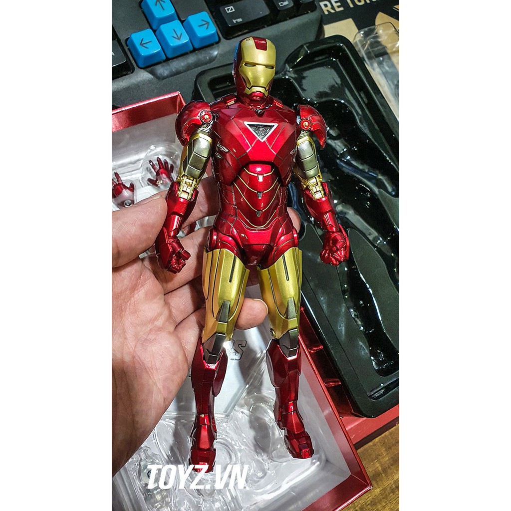 Mô hình ZD Toys Iron Man MK6 Mark 6 Avenger End game Marvel tỉ lệ 1/10