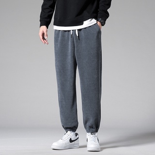 Quần jogger nhung tăm 4 màu phong cách thể thao năng động dễ phối đồ
