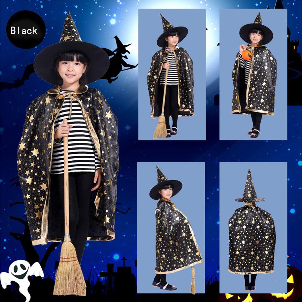 ANEMONE Áo Choàng Hóa Trang Phù Thủy Xinh Xắn Cho Bé Dịp Halloween