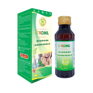 Nước ngậm thảo dược trị hôi miệng Komil 100ml (trị tận gốc nguyên nhân gây hôi miệng)