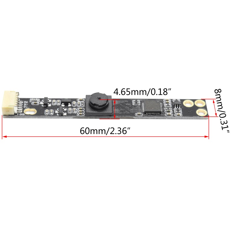 Mô-đun Camera Giám Sát Video 3MP USB2.0 OV3660 Độ Nét Cao 85 Độ FOV
