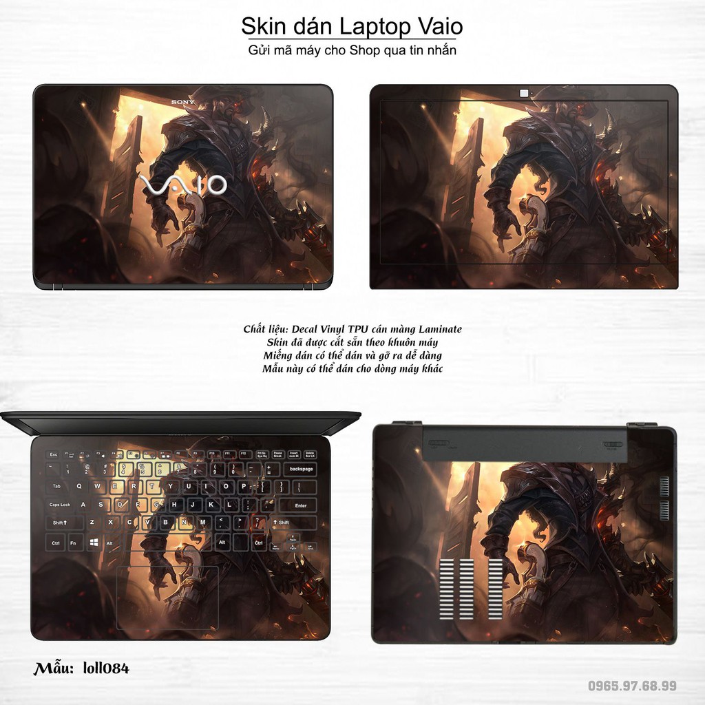 Skin dán Laptop Sony Vaio in hình Liên Minh Huyền Thoại _nhiều mẫu 12 (inbox mã máy cho Shop)