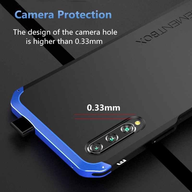 Ốp điện thoại PC cứng viền kim loại chống sốc cho OPPO RENO 2 RENO 10X ZOOM OPPO RENO2 RENO10X