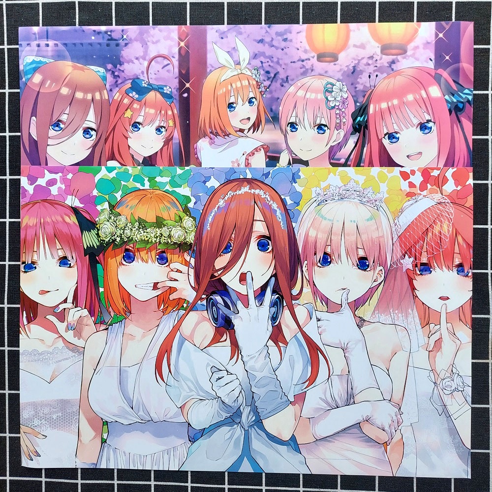 Poster Anime Gotoubun no Hanayome (8 Tờ)