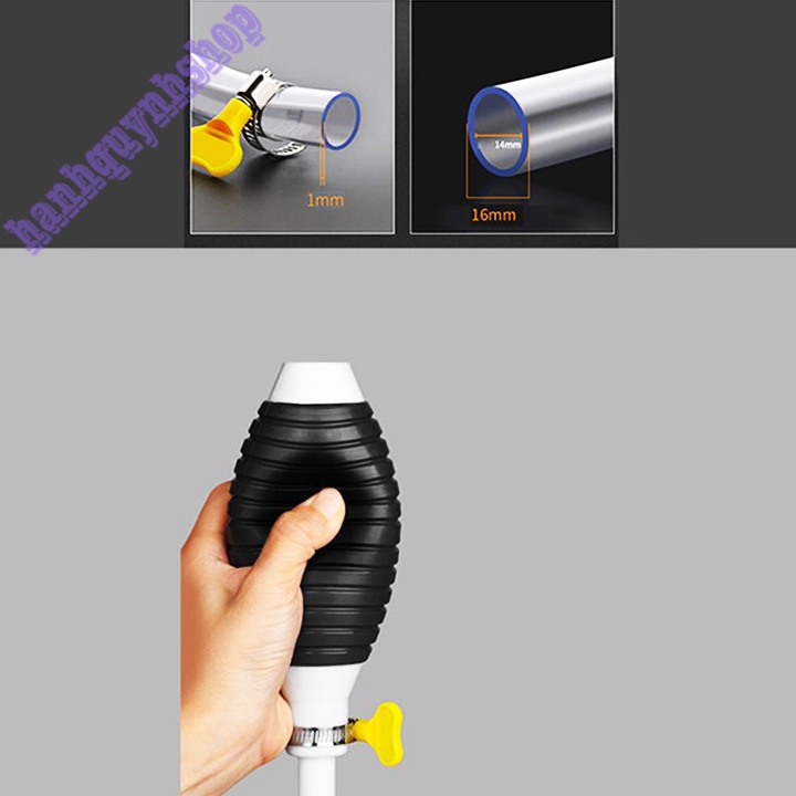 Dụng cụ bơm hút chất lỏng, xăng dầu, nước bể cá cầm tay tiện lợi dài 1,2m