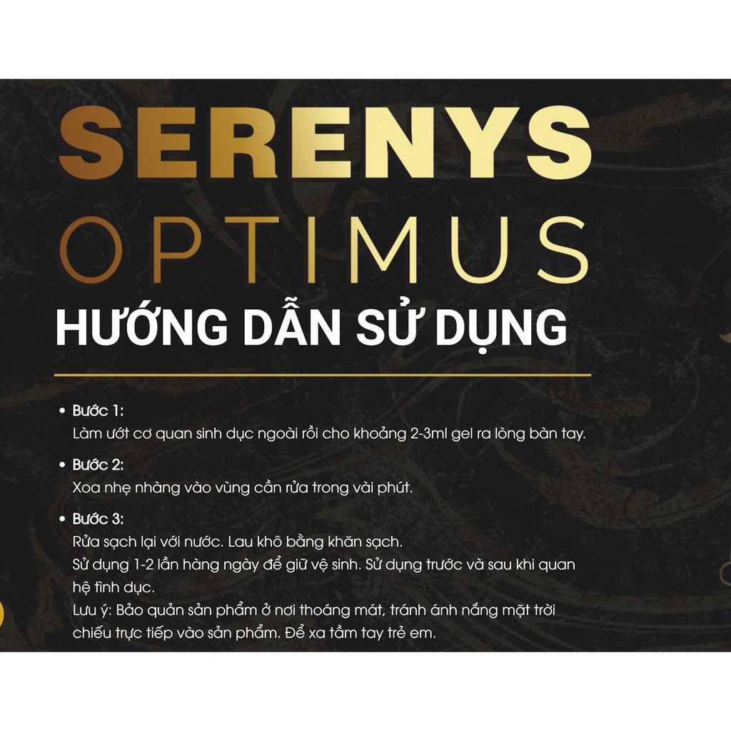 Dung Dịch Vệ Sinh Nam Serenys Optimus Giúp Giảm Nấm Ngứa &amp; Mùi Hôi Vùng Kín