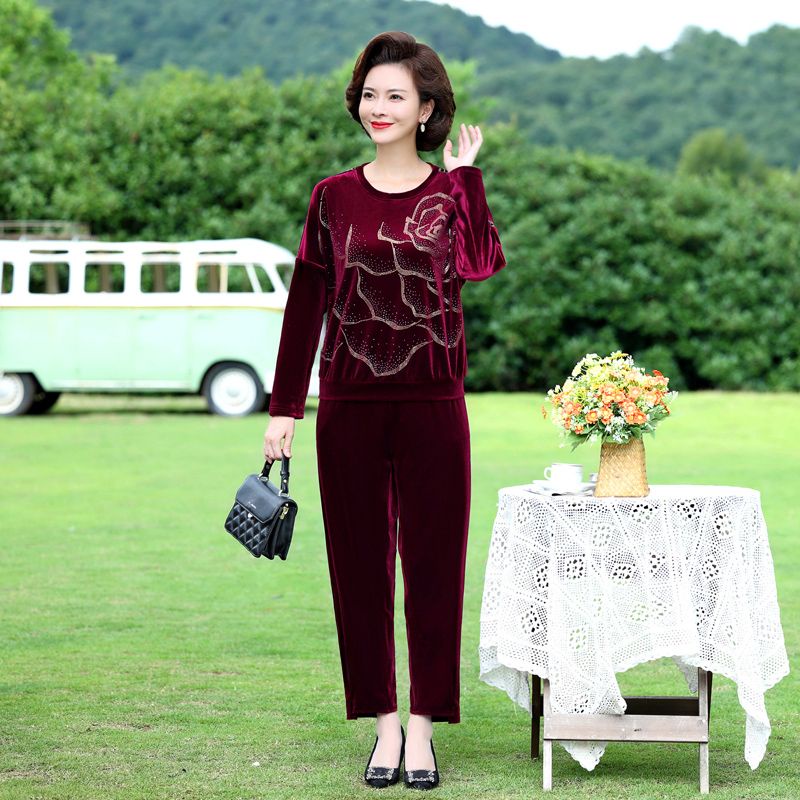 Bộ Đồ Nhung Cao Cấp Phong Cách Phương Tây Thời Trang Mùa Thu 2022