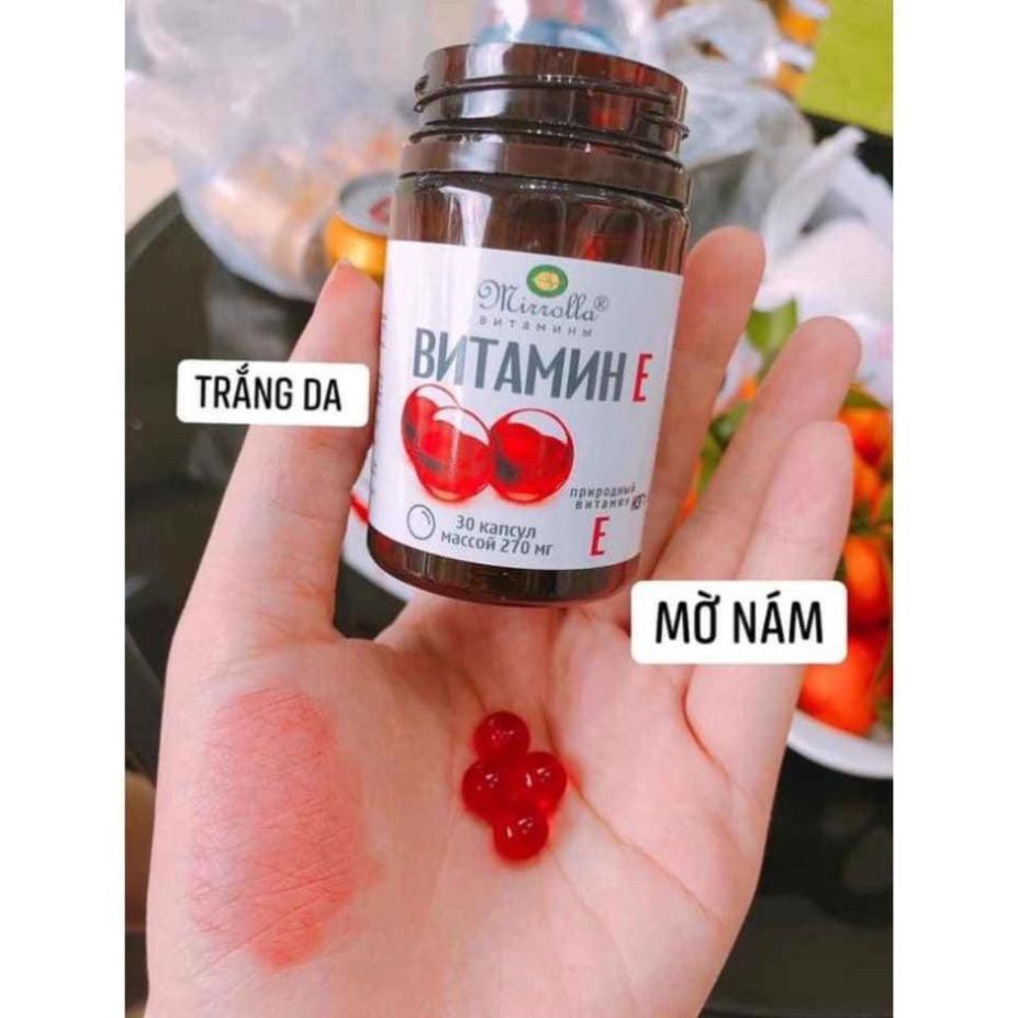 Vitamin E đỏ Mirrolla NGA 270mg Hàng Chính Hãng