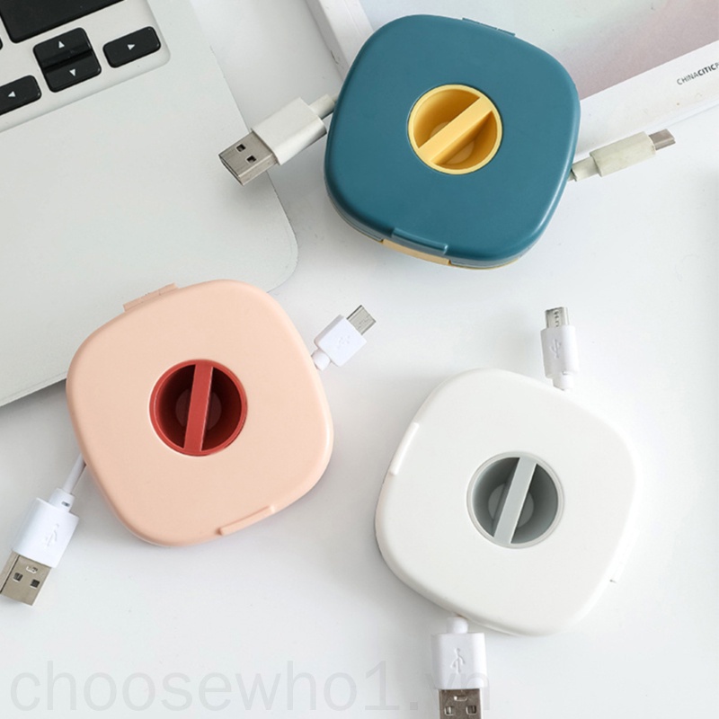 Giá đỡ cuộn dây cáp USB/tai nghe hình vuông tiện dụng