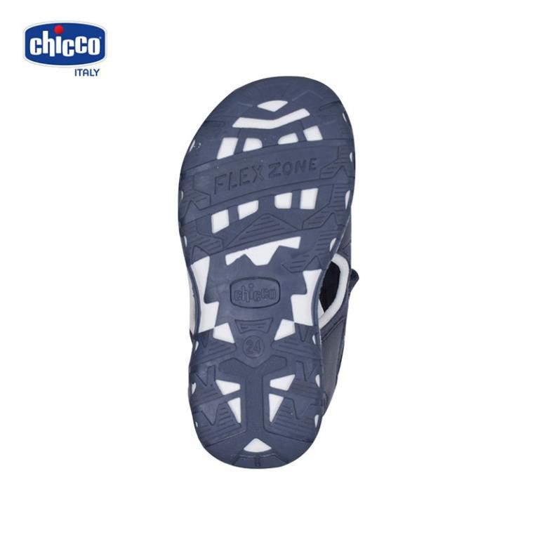 Sandal mát-xa chân bé Chicco - Trắng Xanh