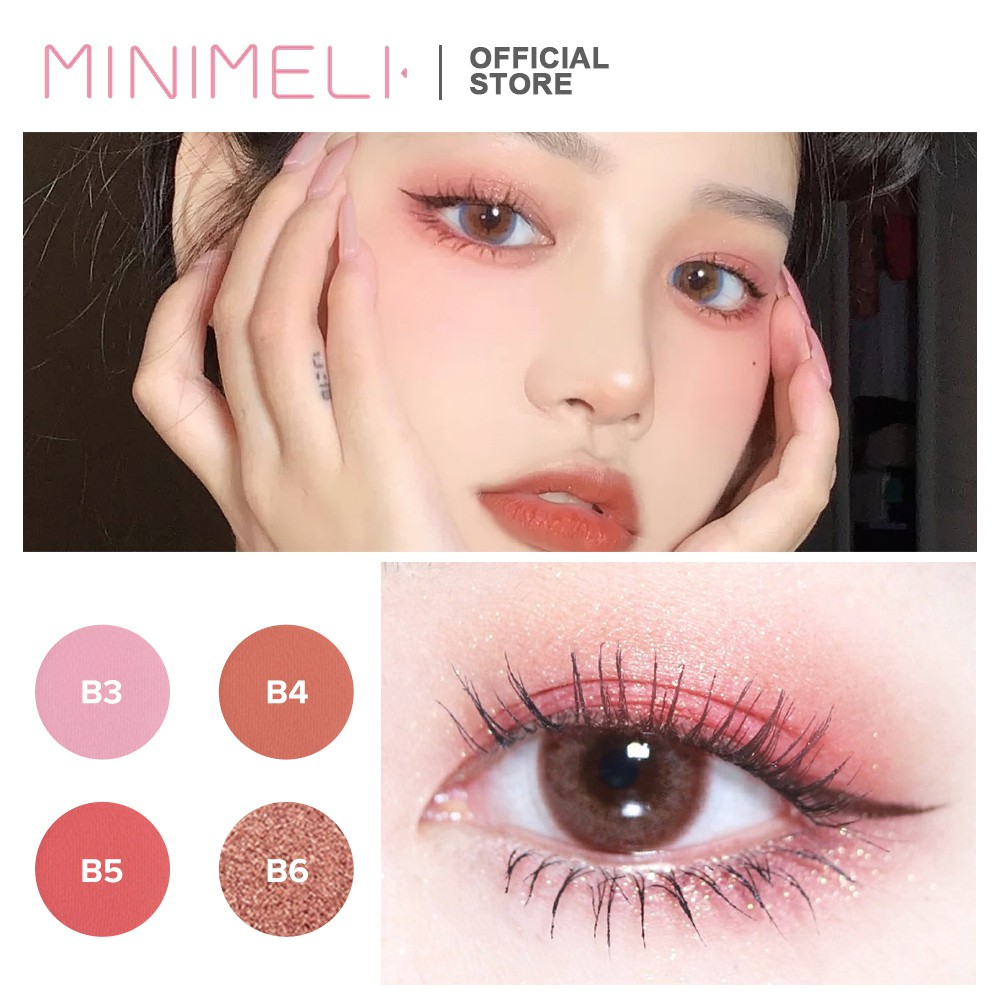 Bảng phấn mắt MINIMELI 35 màu lì và nhũ kim tuyến sáng bóng 210g | BigBuy360 - bigbuy360.vn