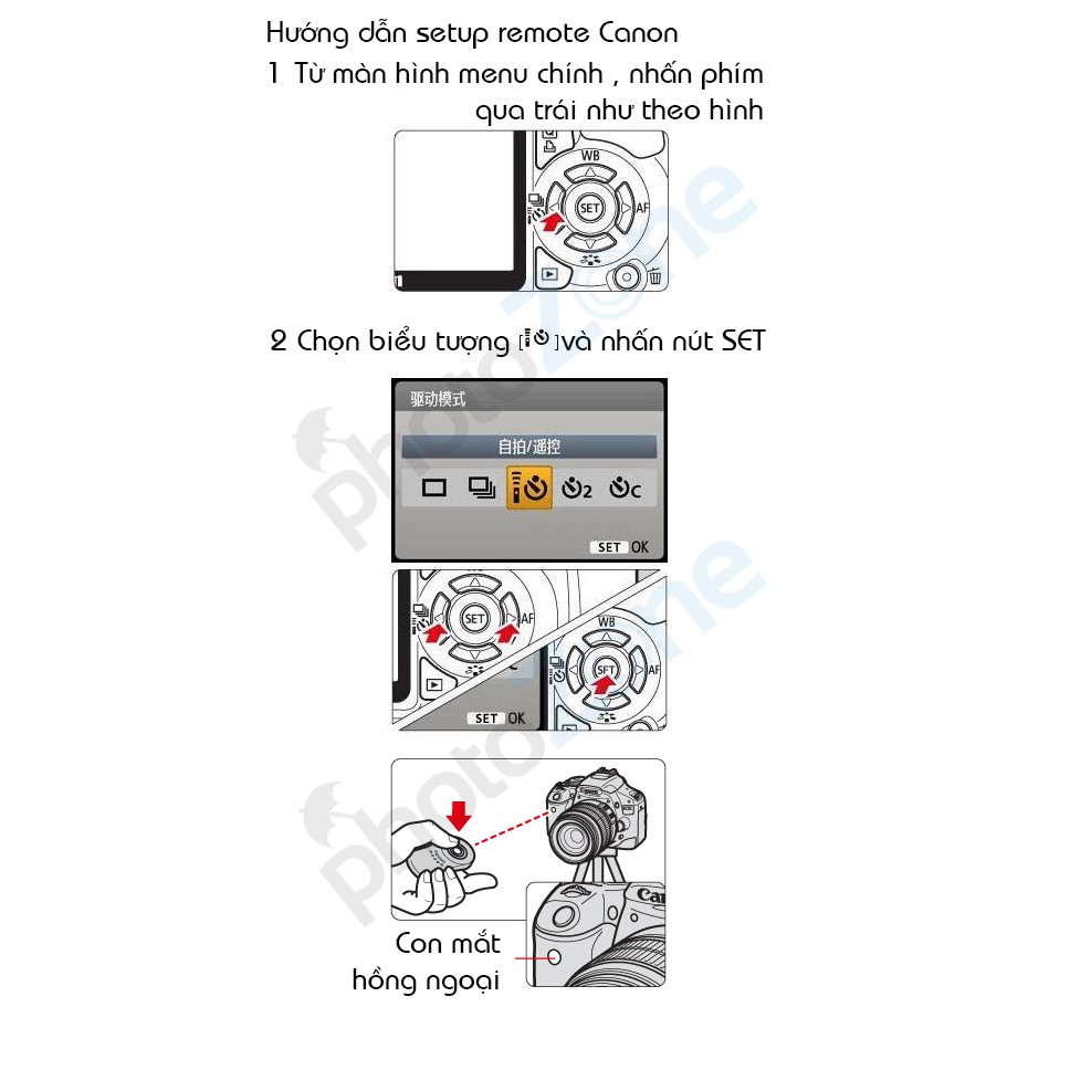 REMOTE MÁY ẢNH CANON/SONY/NIKON - ĐIỀU KHIỂN MÁY ẢNH TỪ XA