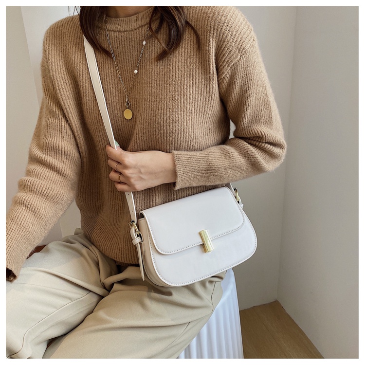 Túi xách nữ công sở khóa hình chữ nhật túi kẹp nách dây sam lonakeng shop size 20