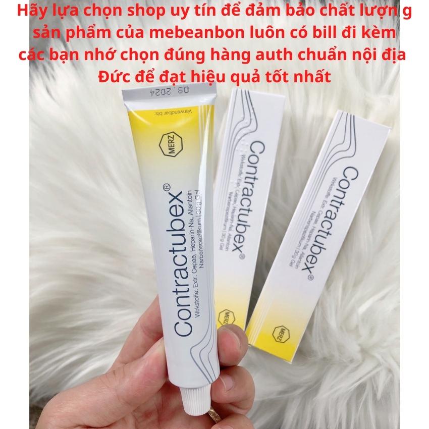 Kem làm mờ sẹo Contractubex của Đức 30g dạng bôi giúp xóa các mô sẹo dạng rỗ, da nám, sẹo lồi hay thâm làm hồi phục da