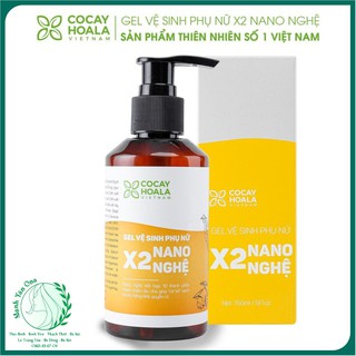 💥💧[CHÍNH HÃNG]💥💧 Gel Vệ Sinh Phụ Nữ Trị Viêm Ngứa X2 Nano Nghệ Cocayhoala 150ml [HOT NHẤT]💥💧