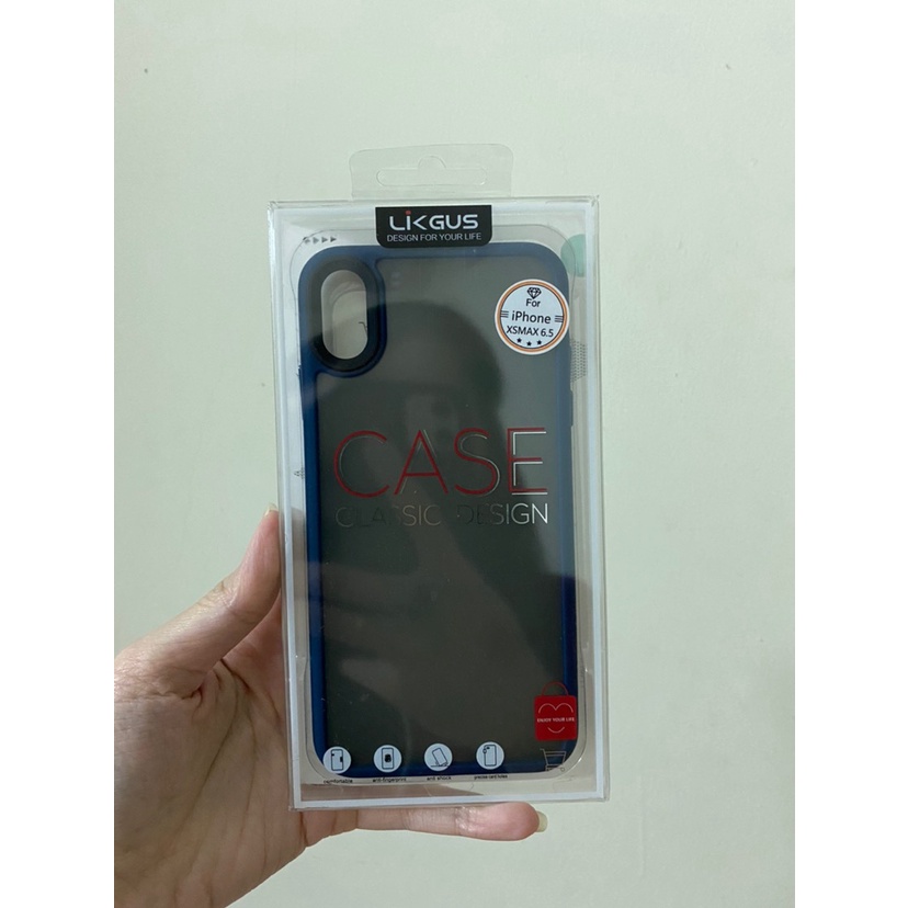 Ốp lưng likgus nhám chống Vân tay iPhone X,XS max Chính hãng, chống sốc bảo vệ máy