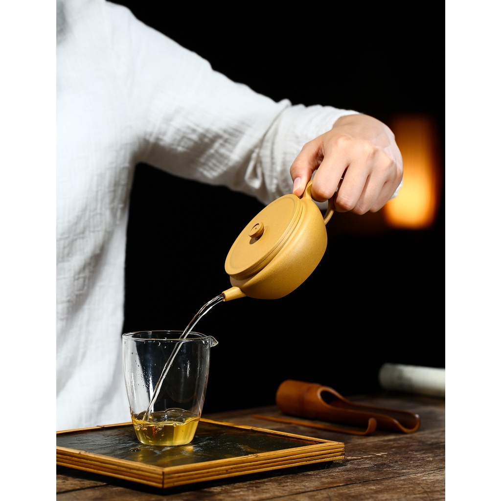 Ấm Tử Sa Nghi Hưng Biển Phúc Đại Khẩu 200 ml (Lọc tổ ong)