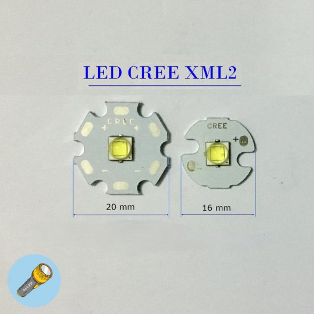 [A06] Led siêu sáng Cree XML2 XML-2 10W 1000lm cho đèn pin, đèn trợ sáng