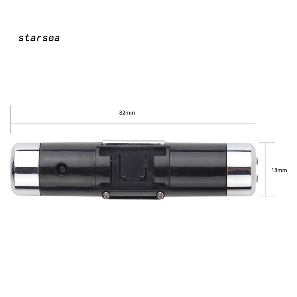 Đồng hồ nhiệt kế điện tử đa năng màn hình LCD gắn lỗ thông khí ô tô tiện dụng