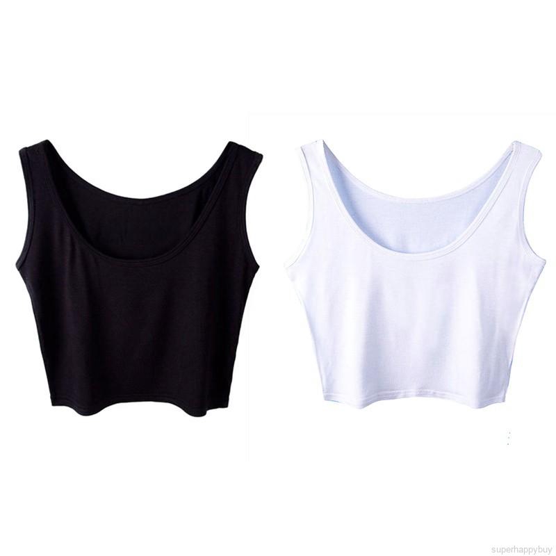 Áo ba lỗ form lửng cá tính cho nữ