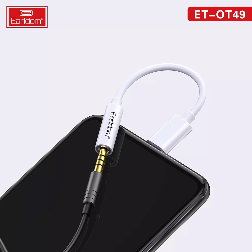 ✔️ Bảo Hành 99 Năm ✔️ Jack Chuyển Lightning Sang 3.5mm Earldom ET-OT49 Chính hãng Earldom | EARLDOM STORE VN ✔️