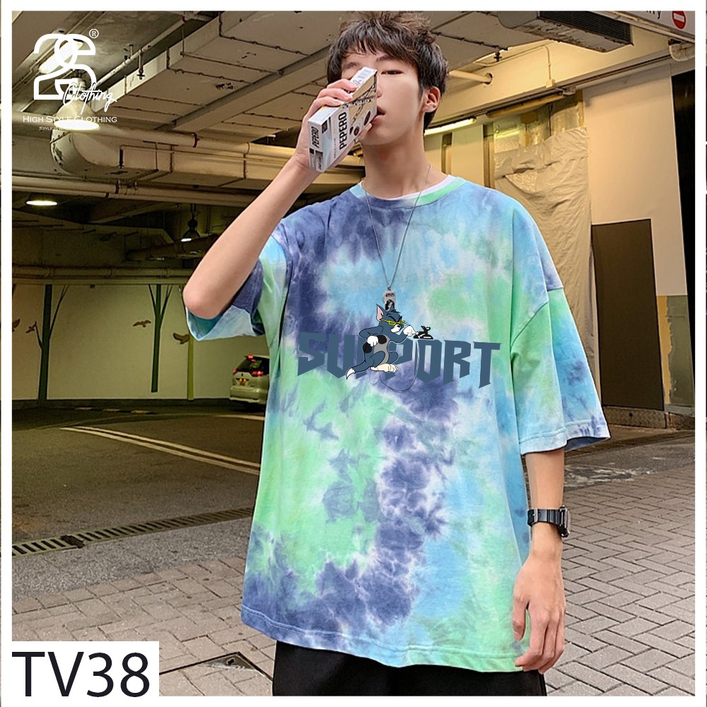 Áo Thun Tay Lỡ 2s Clothing Áo Phông StreetWear Unisex Basic Nam Nữ Cotton Oversize Form Rộng Giá Rẻ In Hình Mèo Tom TV38 | BigBuy360 - bigbuy360.vn