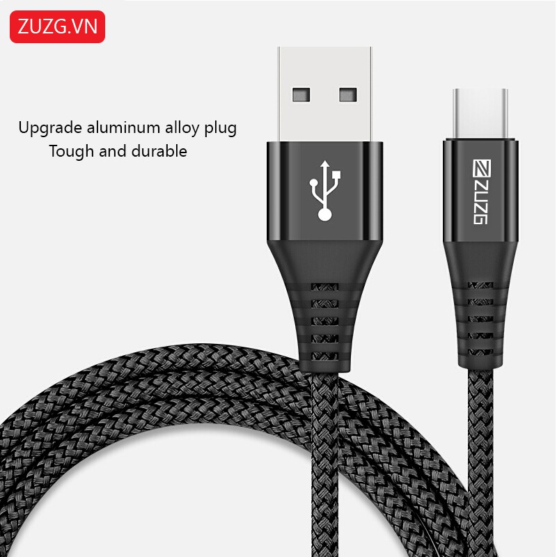 Cáp sạc nhanh dòng tối đa 5A - độ dài 2m ZUZG Siêu bền