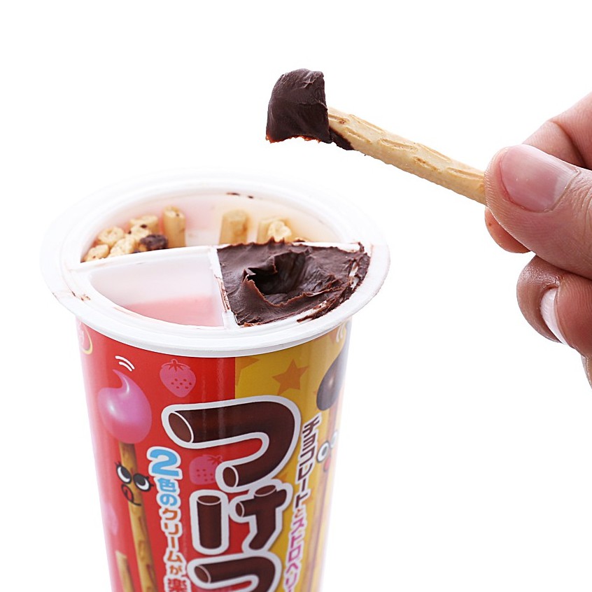 Bánh chấm Wismo Ly Kem socola dâu  bánh que chấm kem