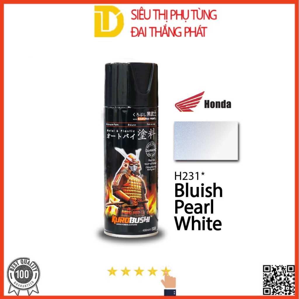 Tổng hợp 22 mã màu sơn xe Honda, Sơn Samurai sơn xịt xe máy cao cấp