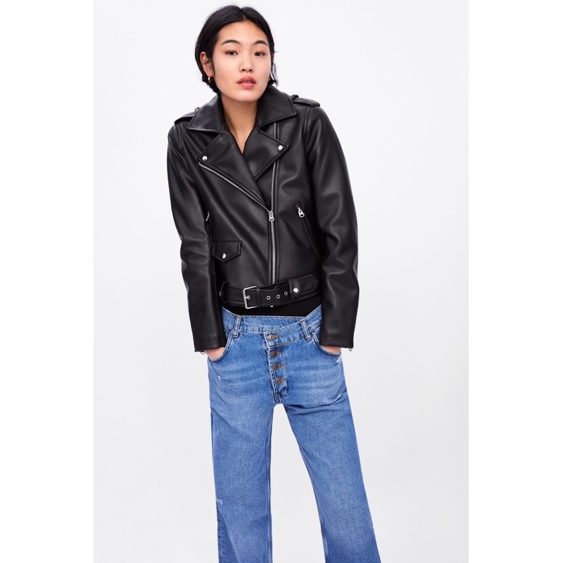 Áo khoác Biker Jacket da