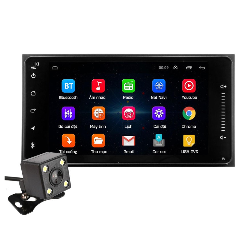 Màn Hình Android 8.1 Cảm Ứng 7 Inch Bluetooth GPS Wifi Dành Cho Xe Toyota Hỗ Trợ Tiếng Việt