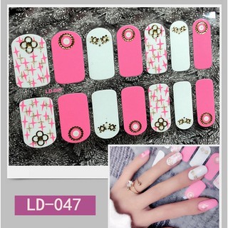 Miếng dán móng tay Silicon - Nail Wraps (14 miếng dán khô)