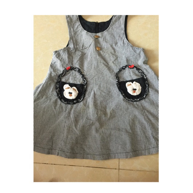 Đầm yếm cho bé gái size 16-17kg (đồ si tuyển)