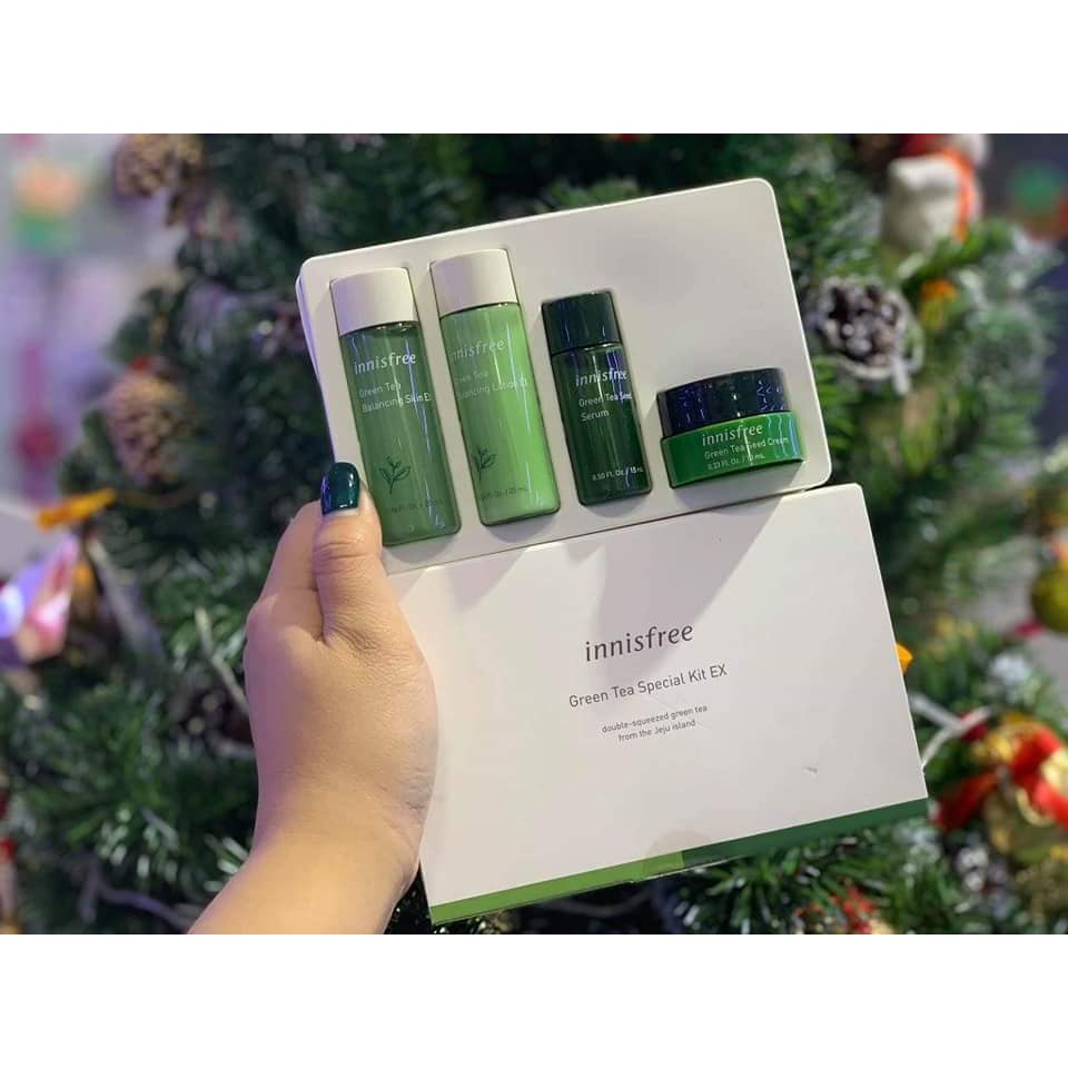 [Auth - Mẫu Mới 2019] BỘ KIT TRÀ XANH INNISFREE GREEN TEA SPECIAL KIT EX