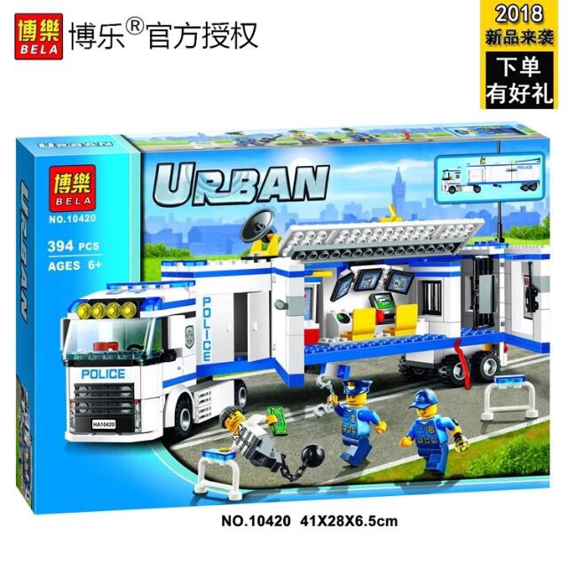 Lego urban 10420 - Xe cảnh sát di động