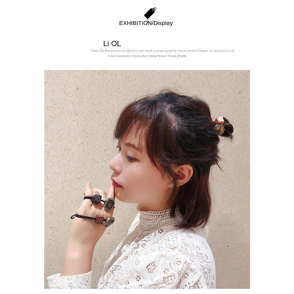 Dây Buộc Tóc Đính Kim Cương Giả Thời Trang Cho Nữ