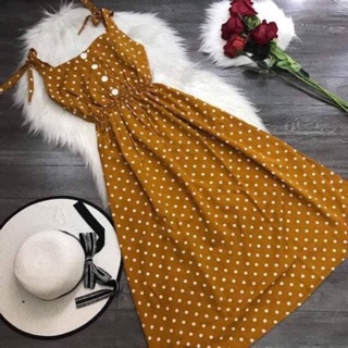 Đầm maxi 2 dây sang chảnh