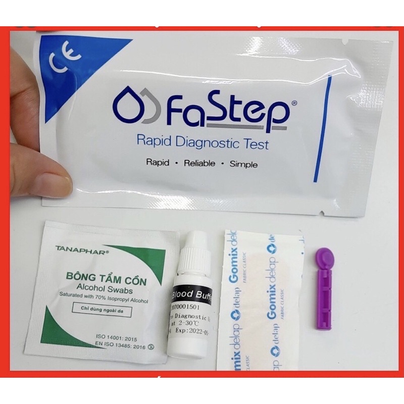 [HÀNG CHUẨN❤️] [HỘP 40 BỘ] Que Thử Test Thử Nhanh HIV Tại Nhà FASTEP Mỹ STRIP HIV RAPID Test tại nhà Chính Xác 99,99%