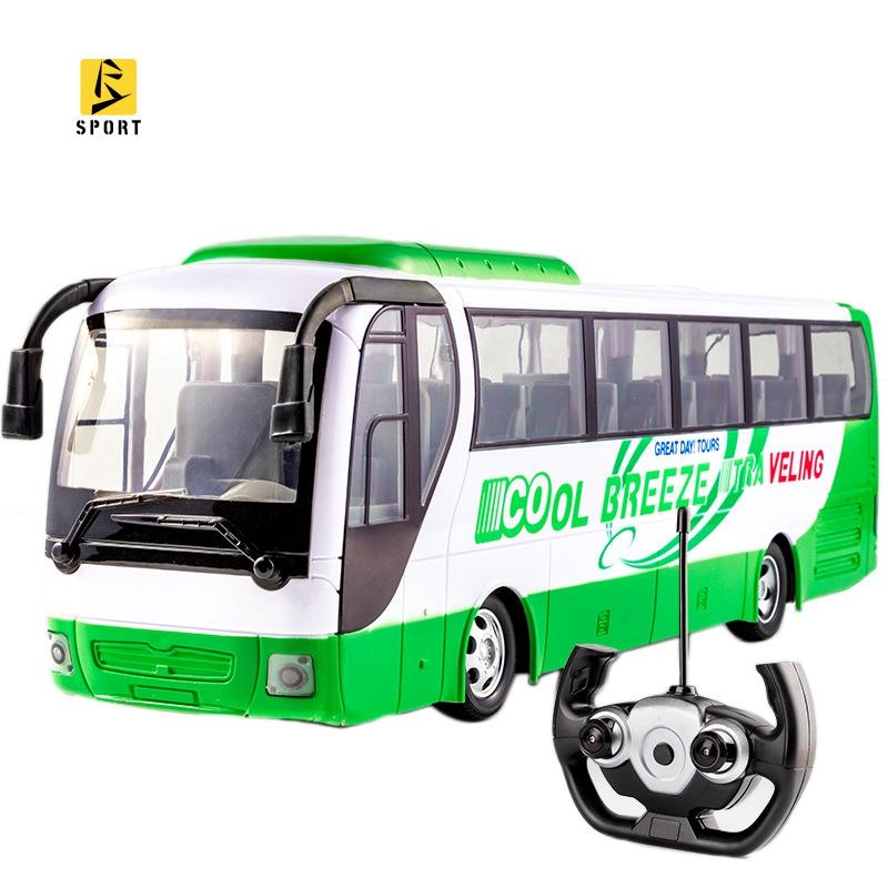 Đồ Chơi Xe Buýt Điều Khiển Từ Xa Mô Phỏng Thành Phố RC (Màu Xanh Lá)
