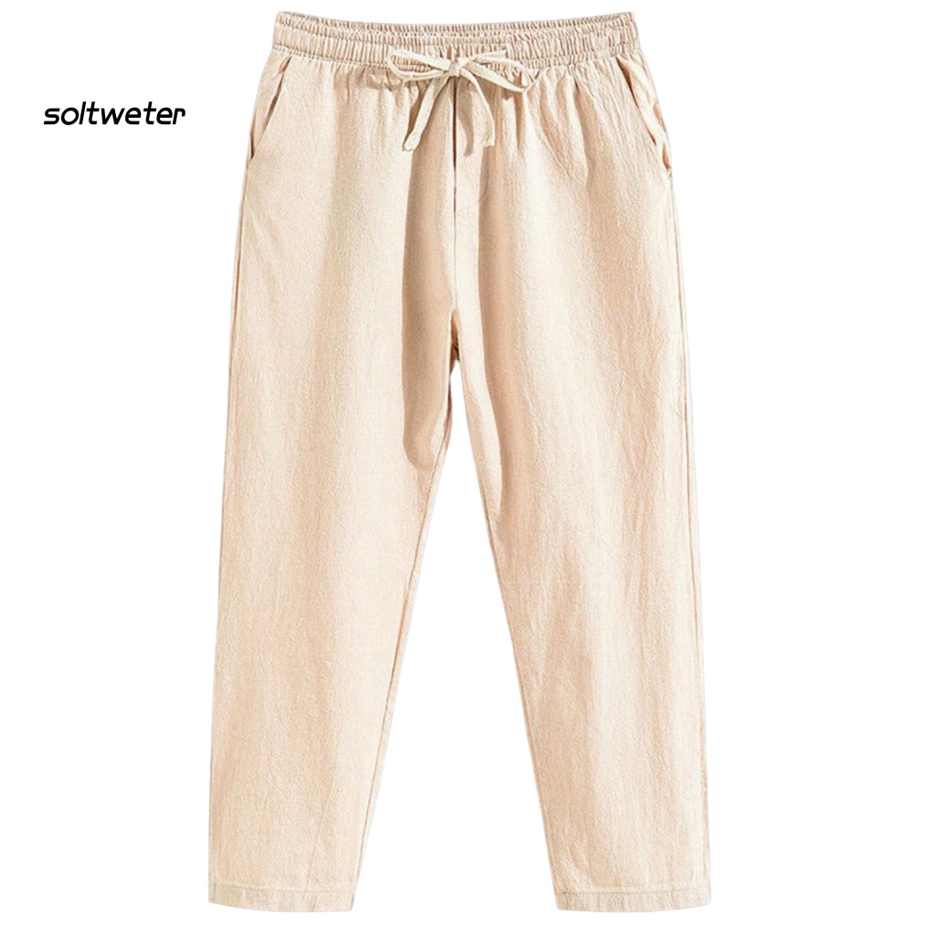 Quần Dài Thể Thao Vải Mỏng Phối Dây Rút Và Túi Cá Tính