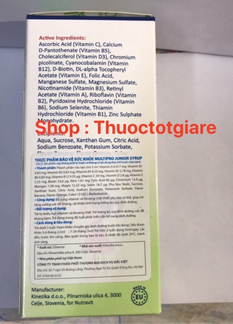 [ Kèm Quà Tặng] MultiPro - Vitamin và khoáng chất / Nhập khẩu Italy