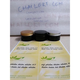 Combo 10 Hũ pet 100gr thân đen nắp nhôm- nắp nhựa 100ml