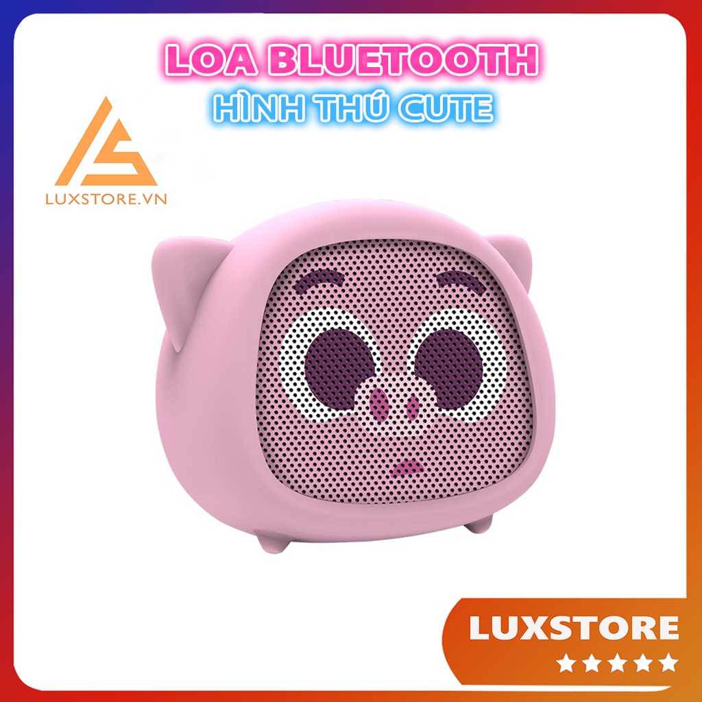 LOA BLUETOOTH HÌNH THÚ MINI, NHỎ GỌN TRANG TRÍ DÉCOR GÓC LÀM VIỆC – LUXSTORE