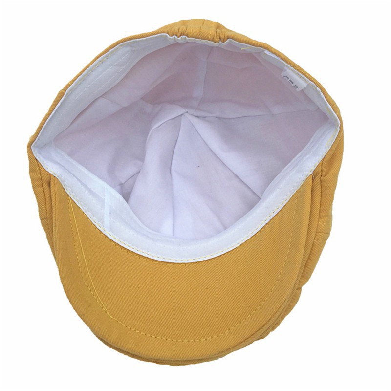 Mũ Beret Chất Cotton Màu Trơn Thiết Kế Đáng Yêu Cho Bé