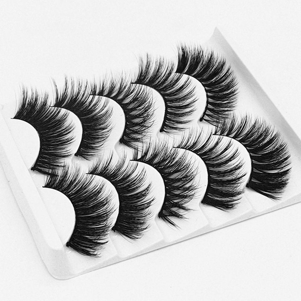 Bộ 5 Cặp Lông Mi Giả Nhiều Lớp Mềm Mại 6D Có Thể Tái Sử Dụng MIH SKONHED